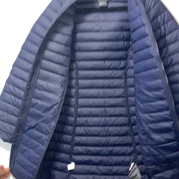 THE NORTH FACE WOMEN'S STRETCH DOWN PARKA AVIATOR COAT JACKET NAVY SIZE XS